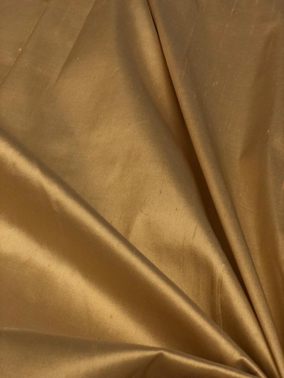 Silk Dupioni fabric gold 54"wide DUP430