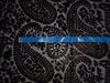 Black Devore Polyester Viscose Burnout Velvet fabric ~ 44&quot; wide [9851]