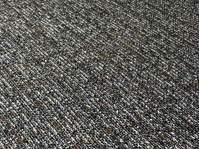 Suiting blended viscose ,poly, acrylic crepe 58" wide black, brown and white  [17718]
