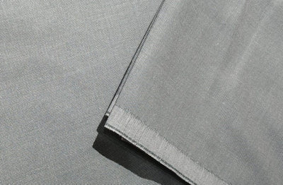 POLY + RAYON Chambray 36 " wide by  available in 4 colors MOCCA BROWN , BLUE,LIGHTER BLUE AND SILVER GREY