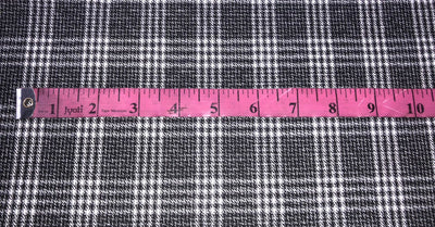 Light weight Suiting plaids TWEED Fabric 58" available in 5 colors BLACK WHITE DARK, RED BLACK, BEIGE BROWN, BLACK WHITE LIGHT,BLUE WHITE[15647-15650/15655]