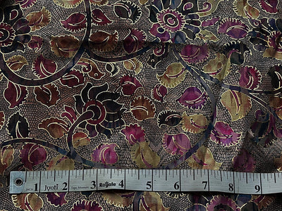 Modal Satin Digital Foil Print 44" available in 3 prints Indian classic ,grey floral and snake skin floral [18607/08/09]
