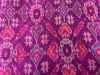 100% pure silk dupion ikat fabric pink purple  color 44" wide single length 1.75 yards [15426]