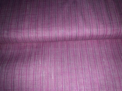 100% Linen stripe 60's Lea Fabric 58" wide pink stripes in 2 styles [15719/20]