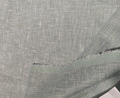 Linen  Lurex  Fabric 58" wide sea green [17230]