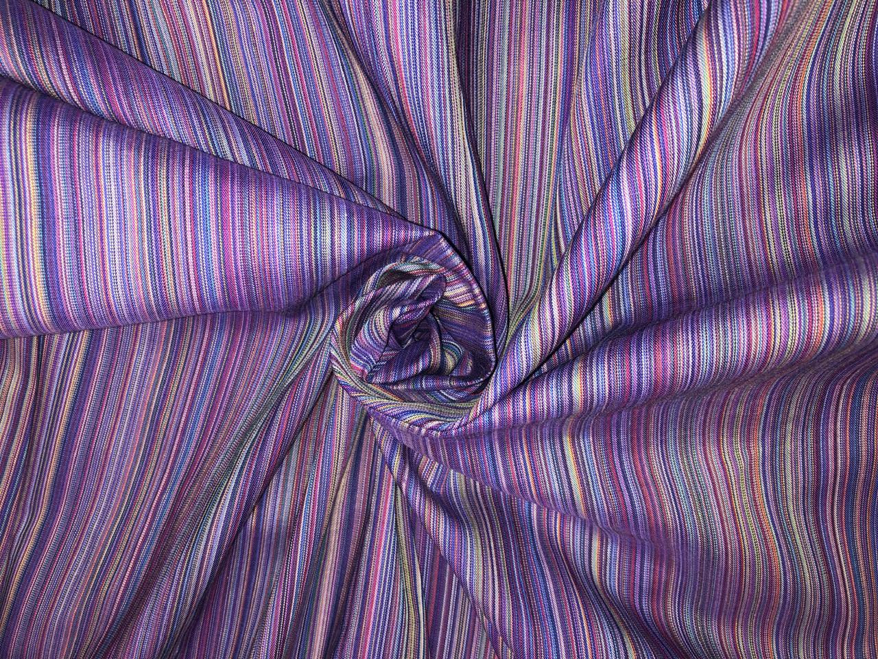 100% cotton poplin multicolor stripe 56" wide [18386]
