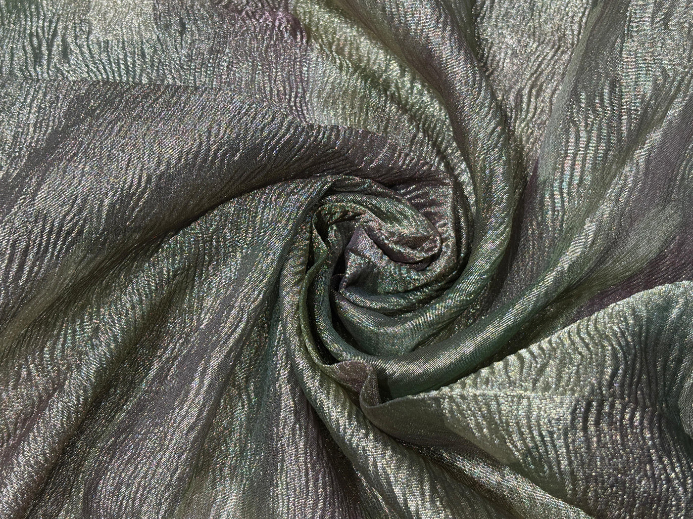 Tissue Crushed shaded ,shades of green pink and gold [17801]