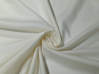 100% Pure Silk Original Double Horse Boski white ivory color Fabric 36" wide [9182]