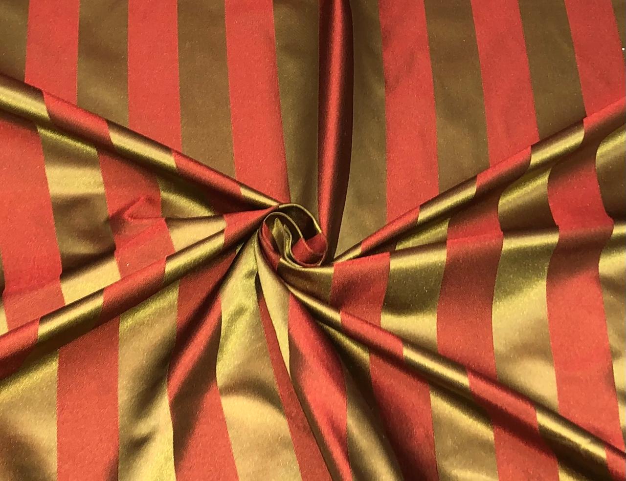 100% silk Taffeta satin stripes available in 8 different color shades [18296/97/98/99/18307/08/09/10]