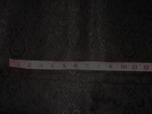 Heavy Brocade Fabric Jet Black-eveningwear BRO122[5]