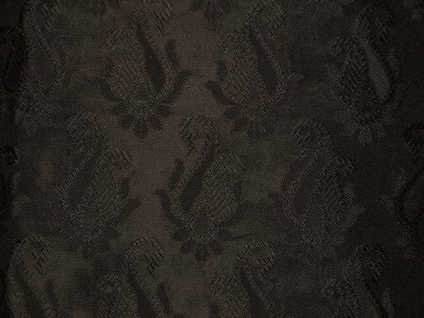 Brocade JACQUARD fabric Jet Black Color 44" wide BRO128[5]