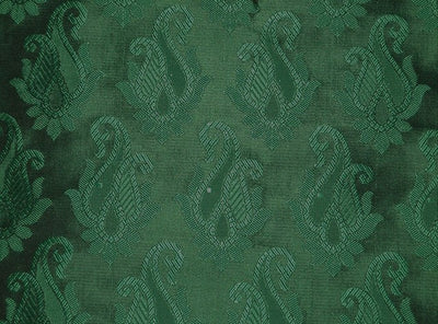 Brocade fabric Emerald Green Color 44" wide BRO128[1]