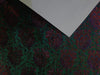 Silk Brocade fabric ,Green with pink jacquard Color 44" wide BRO224[4]