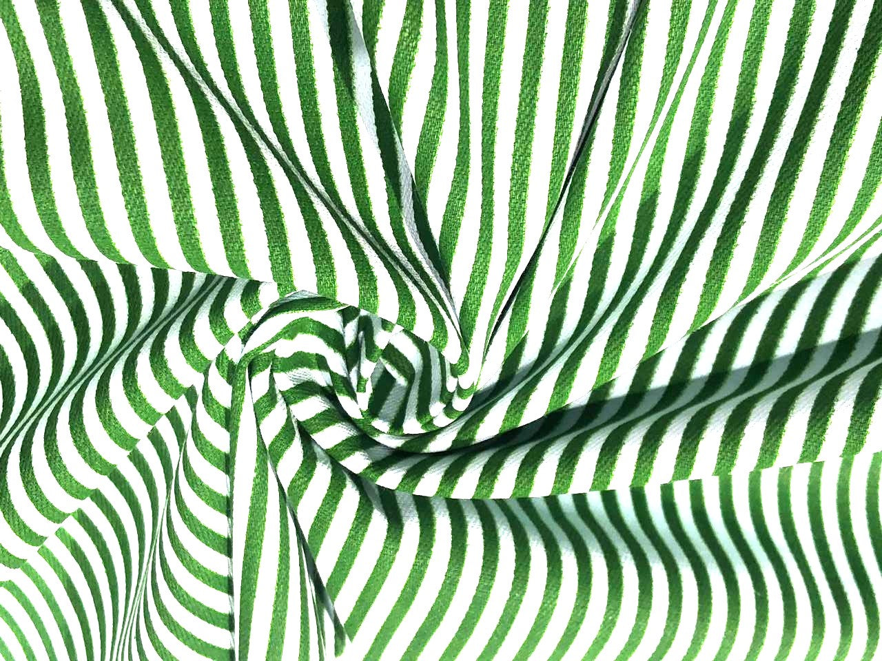 100% Cotton Denim GREEN STRIPE  PRINT Fabric 58" wide  AMAZING FOR SHIRTS [17076]
