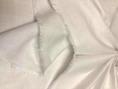 Cotton canvas  fabric White 58"[18578]