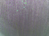 white Net Fabric with delicate pink SEQUENCE work 58" Wide [15311]