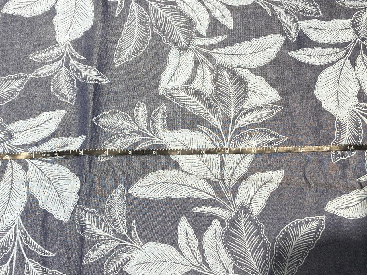 100% Cotton Denim  Fabric 58" wide  PRINT FLORAL [17720]