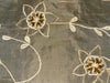 100% SILK ORGANZA FABRIC Velvet embroidered 44" wide [3208]