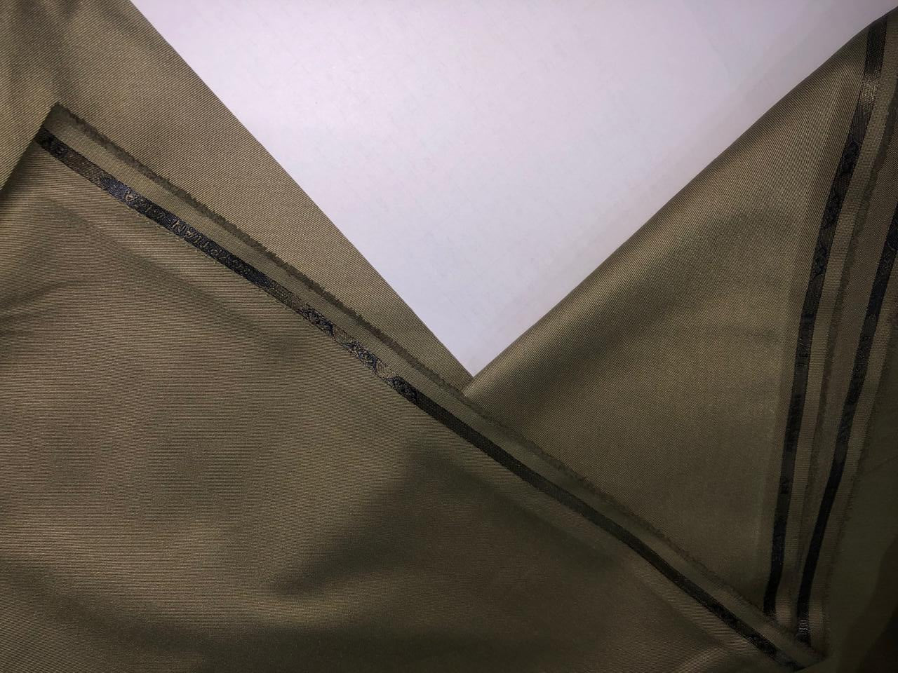 Polyester Twill  fashion wear fabric 58" wide available in 2 colors steel grey and khaki [17765/66]