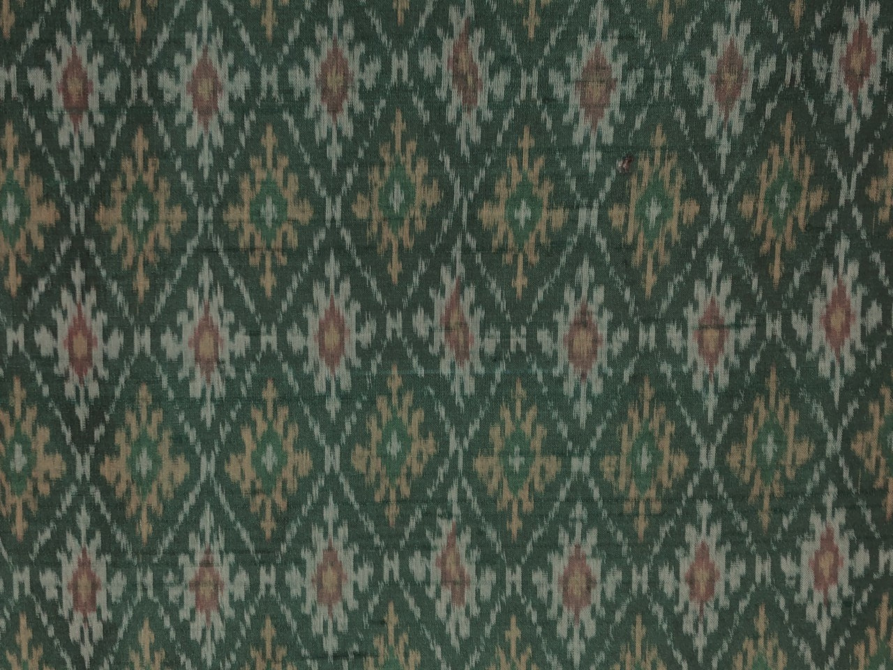 100% pure silk dupion ikat fabric green color 44" wide available in 2 combinations[18473/74]