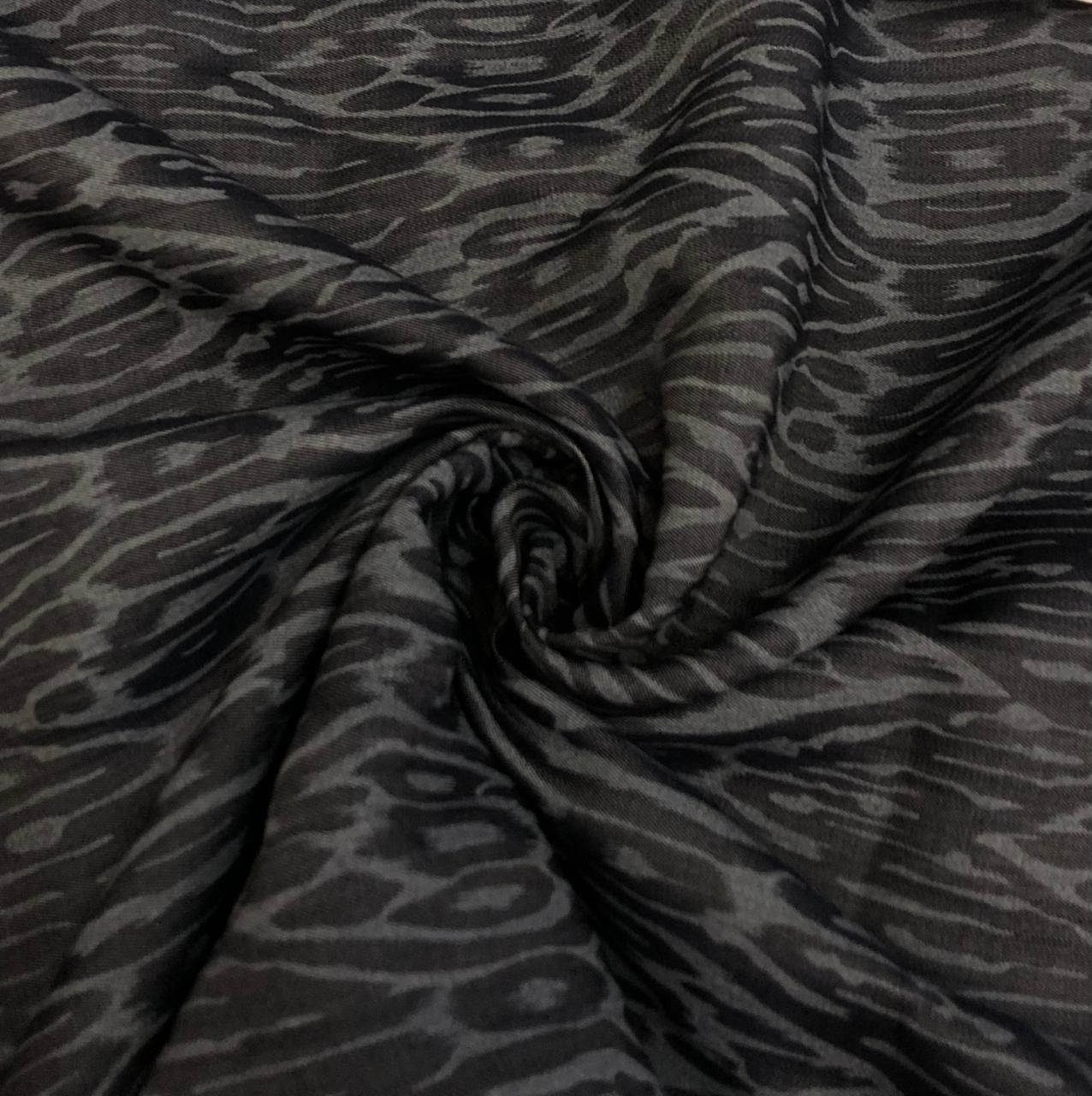 Denim 100% Cotton 58" wide animal print in 2 shades denim blue / teal and denim blue/blue [18613/14]