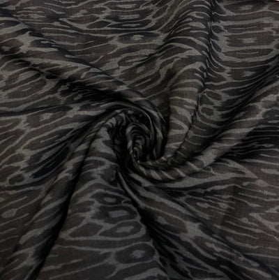 Denim 100% Cotton 58" wide animal print in 2 shades denim blue / teal and denim blue/blue [18613/14]