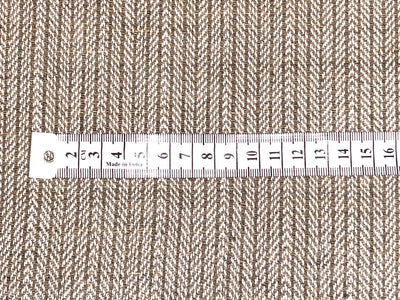 100% Hemp twill weave  fabric olive and ivory 58" wide [18350)