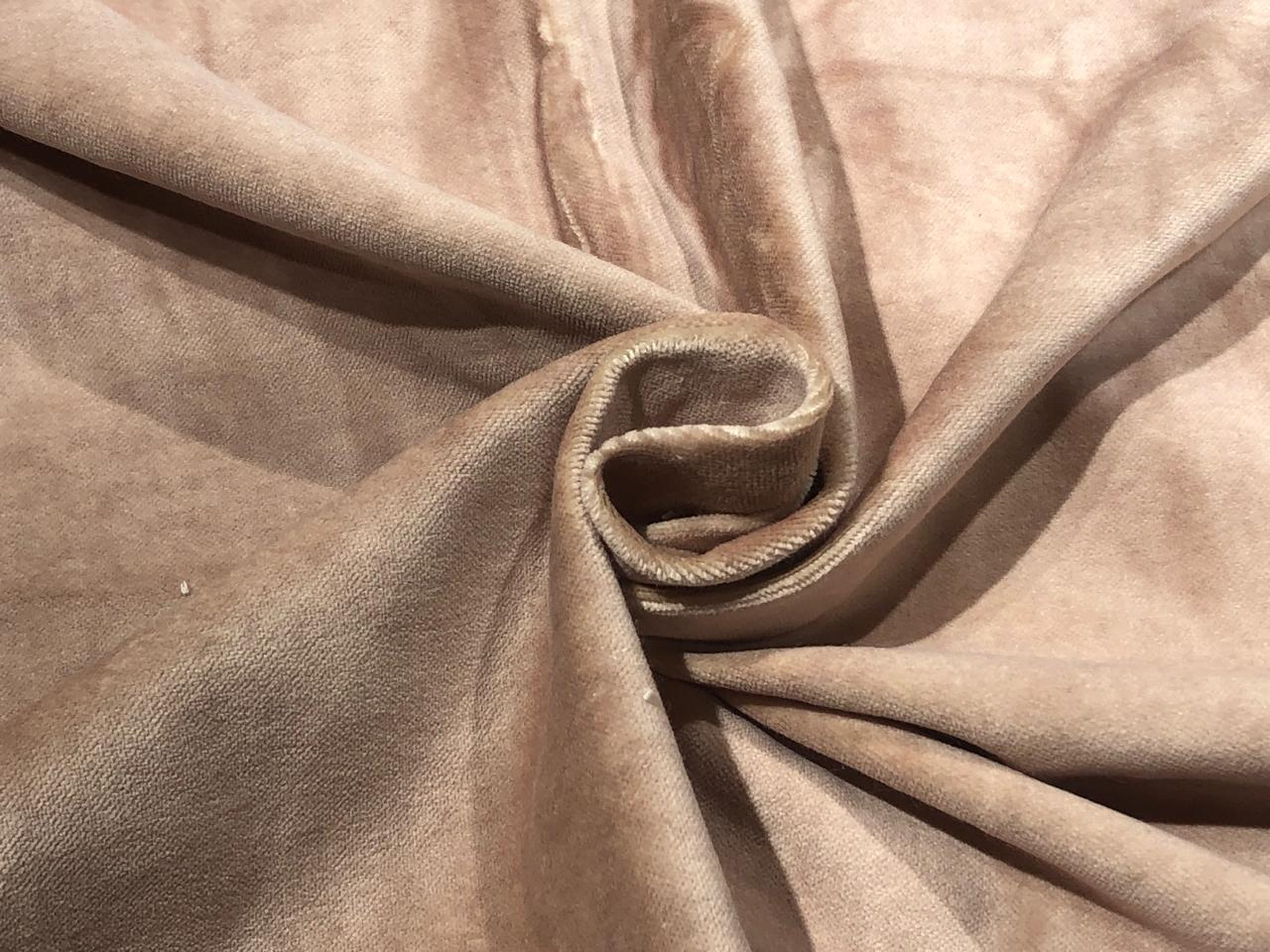 100% Cotton Velvet nude color Fabric 54" wide [17762]
