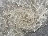 Silk organza -IVORY diamond pintuck heavy with PEARLS