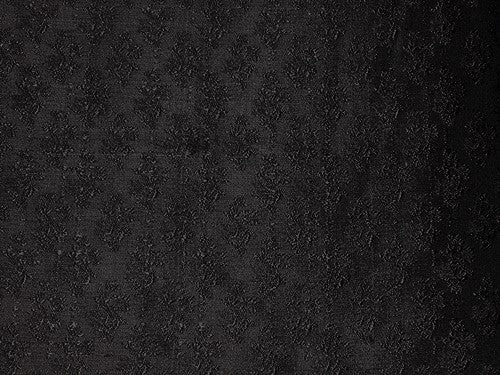 Silk Brocade Fabric BLACK Color 44" wide BRO62[2]