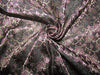 Silk Brocade Purple,Black &amp; Gold Color floral design 44" wide BRO292[3]