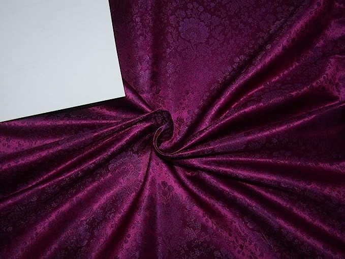 Silk Brocade Fabric Lollipop[Magenta/Pink] Color 44" wide BRO767[1]