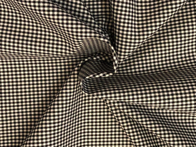 SUITING PLAIDS POLYESTER VISCOSE 58"hounds tooth available in 2 sizes 3 mm and 4 mm [18318/19]