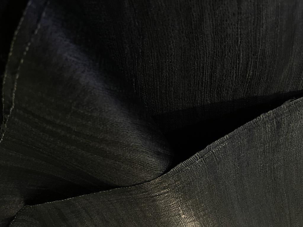 100% TUSSAR SILK Fabric NATURAL BLACK COLOR 44