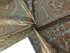 100% Pure Silk Dupioni Print Slate Brown x Brown Color 44" Wide DUPPRT36[3]