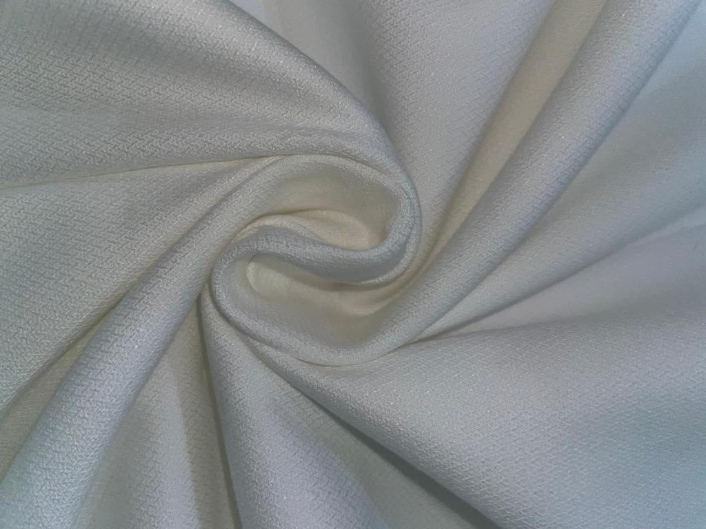 COTTON 60% X LYOCELL 35% X LINEN 15% TWILL  FABRIC 58 INCH WIDE WHITE DYEABLE [15341]
