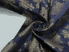 Silk Brocade fabric Navy with antique metallic gold Jacquard 54" wide BRO930[5]