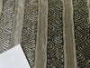 SILK ORGANZA FABRIC stripes with embroidery available in 2 colors [gold and slate blue 3200/3201]