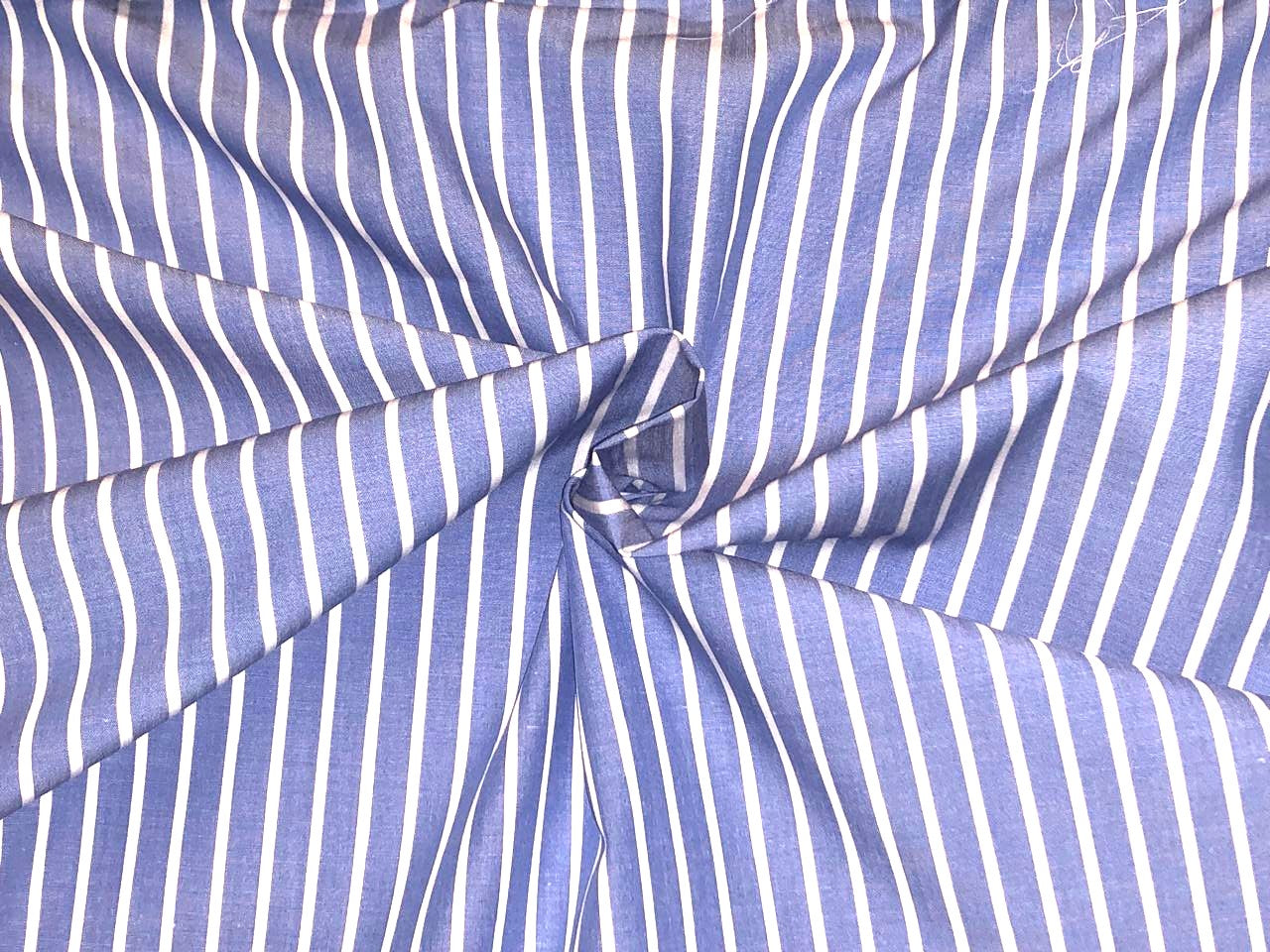 100% Cotton  Blue and white 58" wide available in medium blue and powder blue [18563/64]