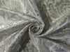 Silk Brocade King Khab [kings dream] fabric Ivory and metallic Silver  jacquard 36" wide BRO155[1]