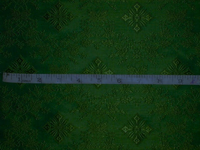 Silk Brocade Vestment Fabric Green color BRO155[5]