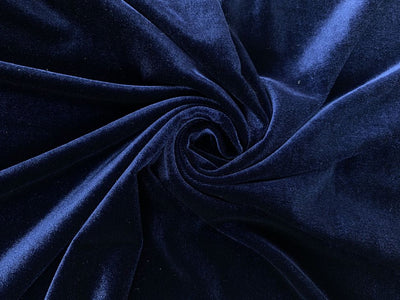 Silk  Imported Plush Blue Velvet Fabric ~ 44&quot; wide [18610]