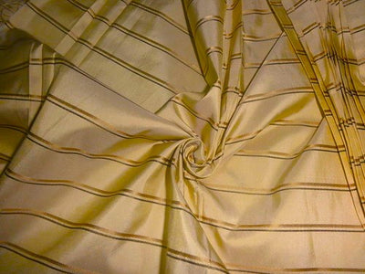 Silk dupioni fabric beige colour with satin stripes 54" wide DUPSS1[2]