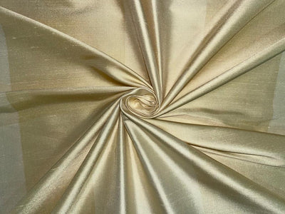 Silk Dupioni Fabric Cream and Gold color Stripes 108"/54" wide DUPS57[1]