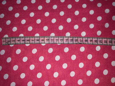 100% linen  digital print fabric 44" wide available in 2 colors grey with floral  dotted and salmon pink dots [15972/15973]]