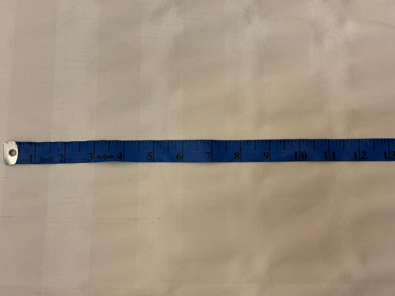 100% Pure Silk dupion self white  stripe 54" wide DUPS73[2]