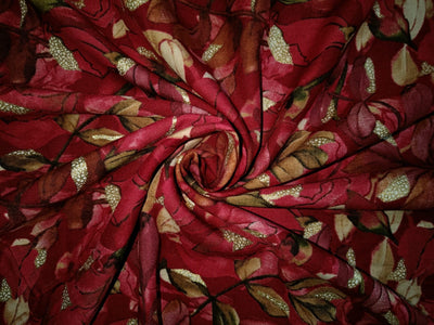 Premium Viscose Rayon fabric with foil print 58" wide available in four colors