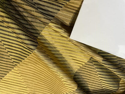 Silk Taffeta Fabric gold X brown color Plaids TafC57[2] 54&quot; wide