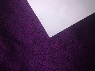 BROCADE MAROON X BLACK COLOUR 44" wide available in 4 colors red,purple,green and blue BRO327[1/2/3/4]