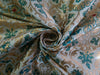 Silk Brocade fabric 44" wide BRO879 available in 4 colours Ivory; Pink; Red / Ivory; Green / Red / Ivory; Emerald Green; Red / Ivory; black ;Red AND METALIC GOLD